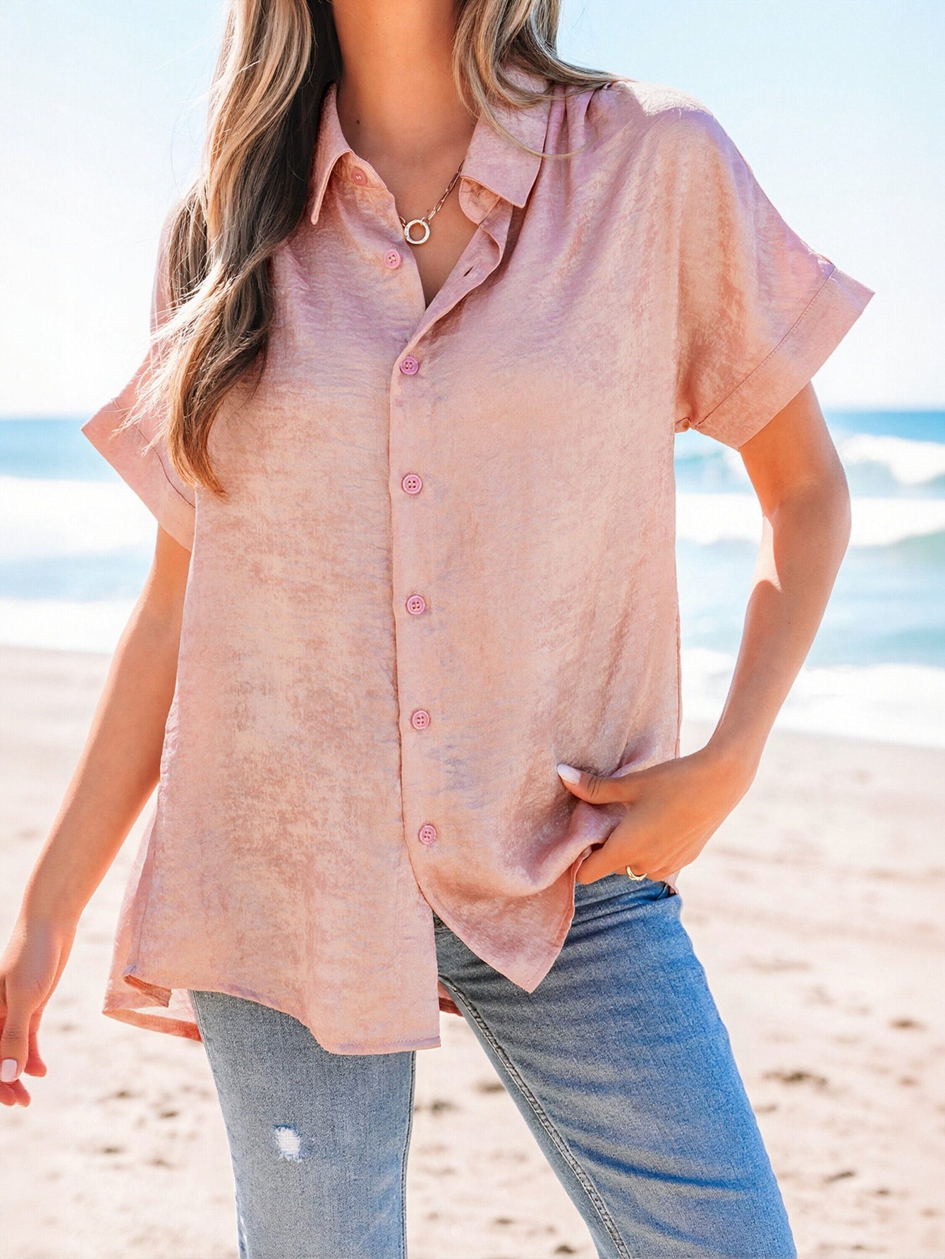 Loose Fit Short Sleeve Shirt
