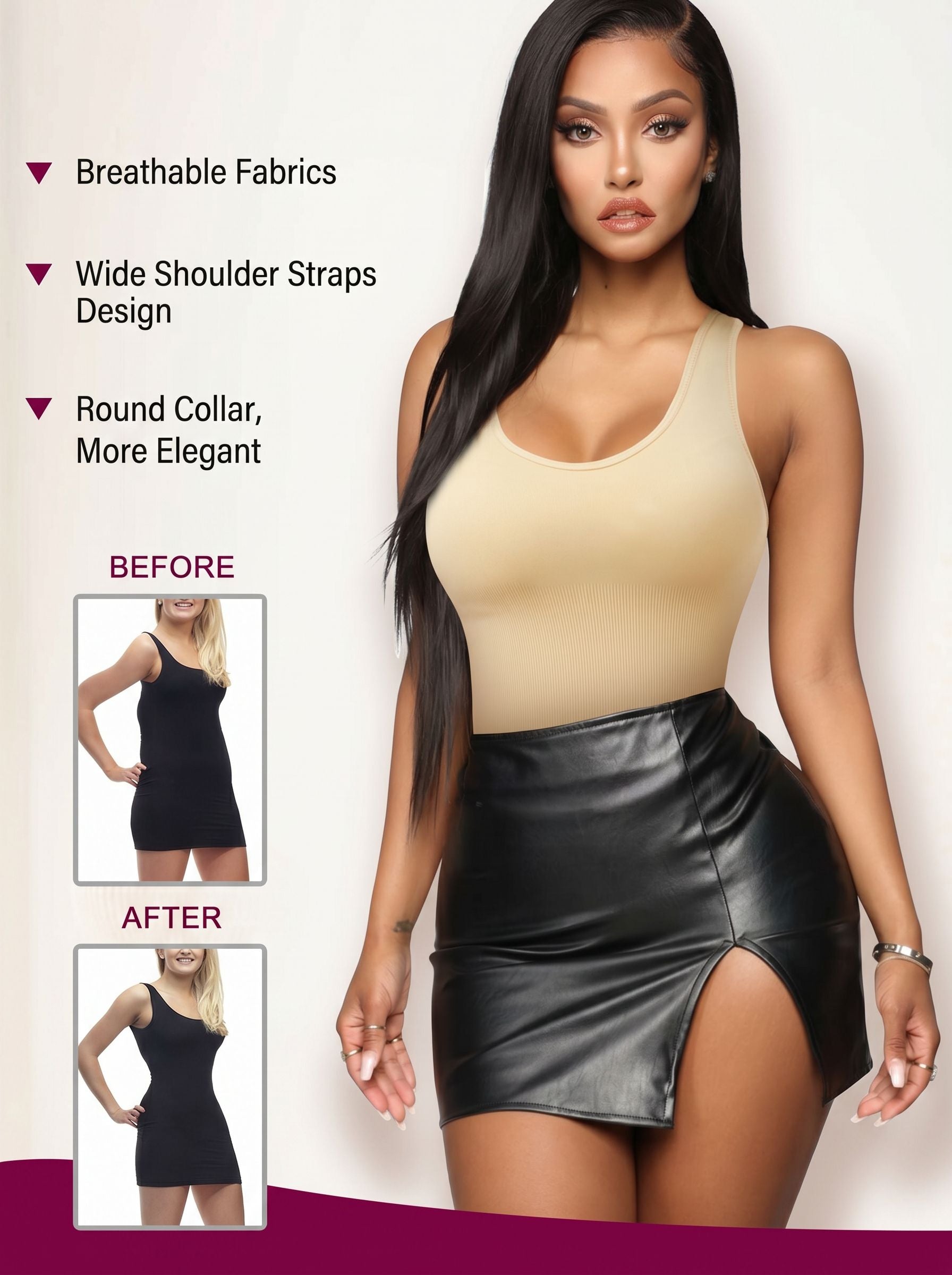 Seamless Tummy Control Bodysuit Shapewear