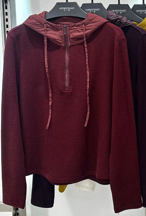 Cozy Fleece Quarter Zip Hoodie