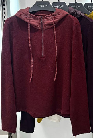 Cozy Fleece Quarter Zip Hoodie