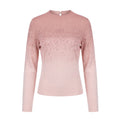 Sparkling Ombre Embellished Knit Pullover