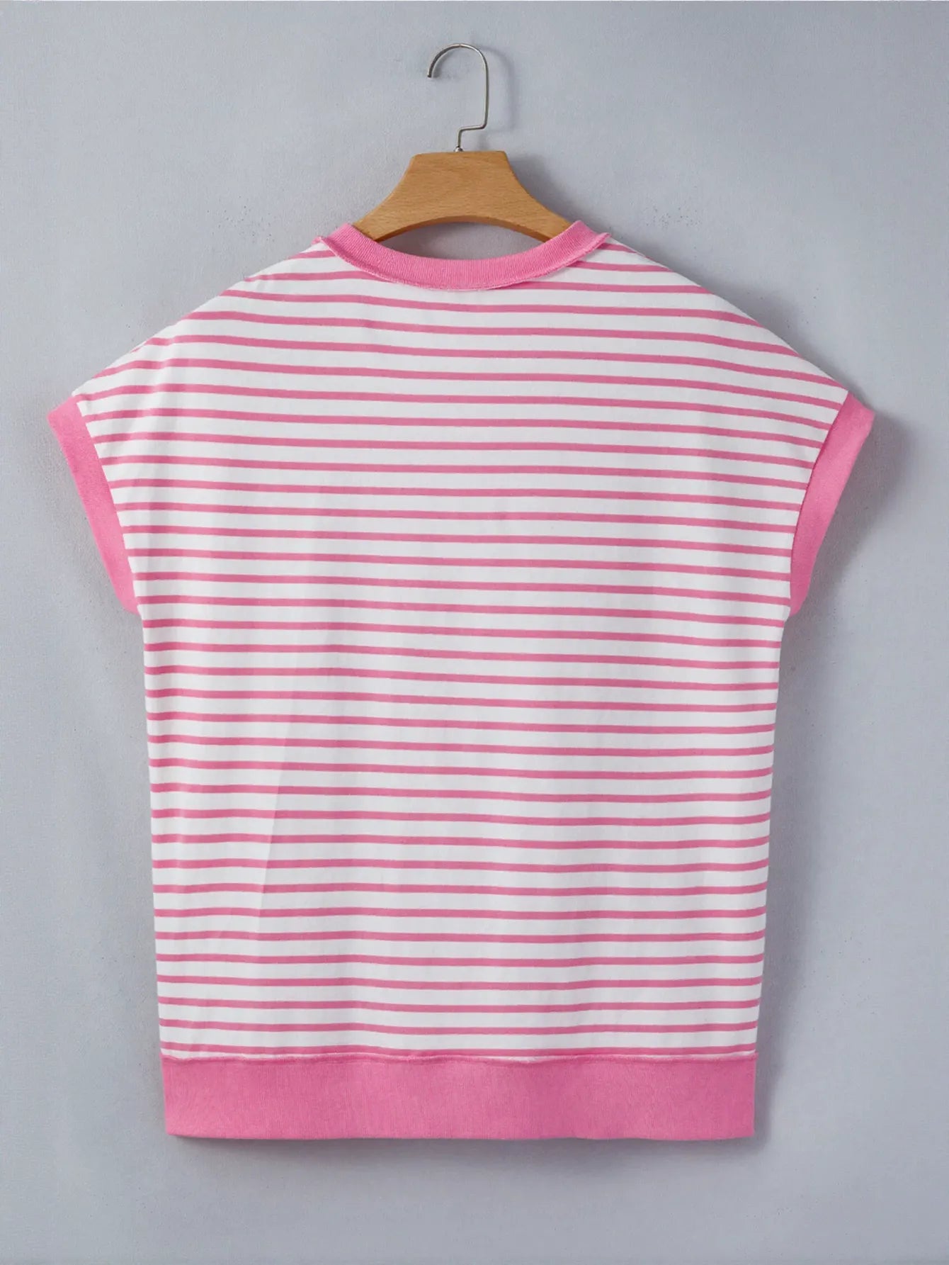 Casual Striped Henley Summer T-Shirt