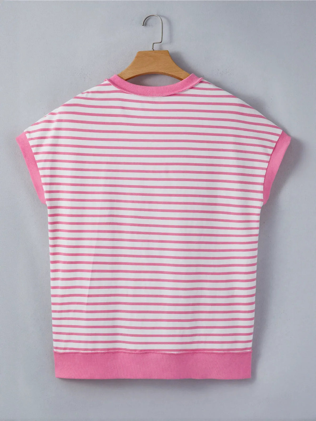 Casual Striped Henley Summer T-Shirt