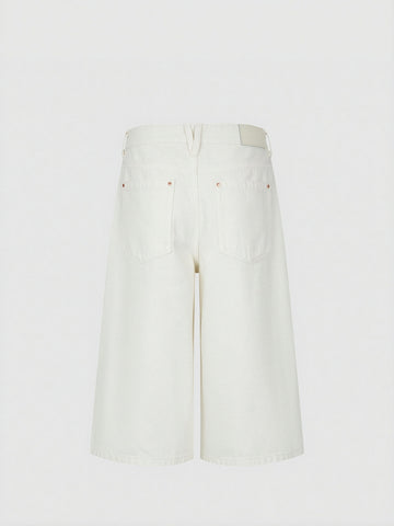 Patch Pocket Cropped Jeans
