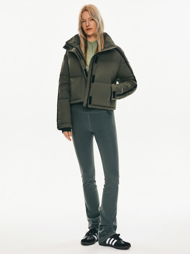 Cropped Sporty Puffer Jacket