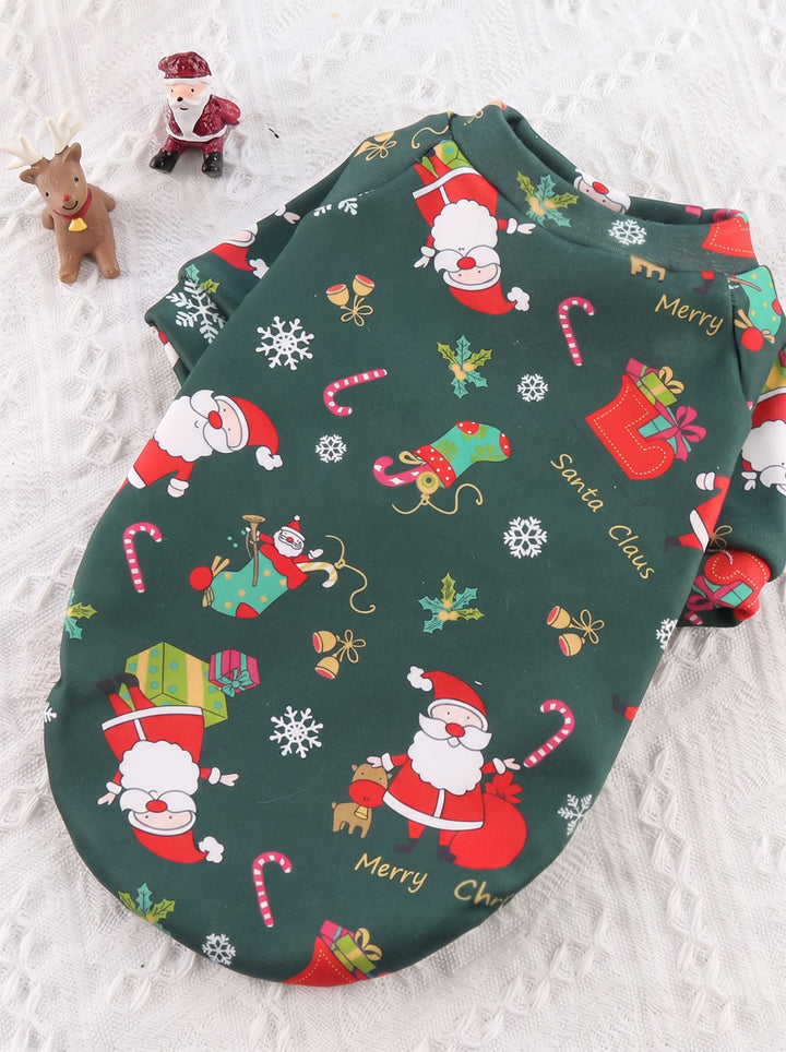 Cozy Festive Santa Cat Sweater