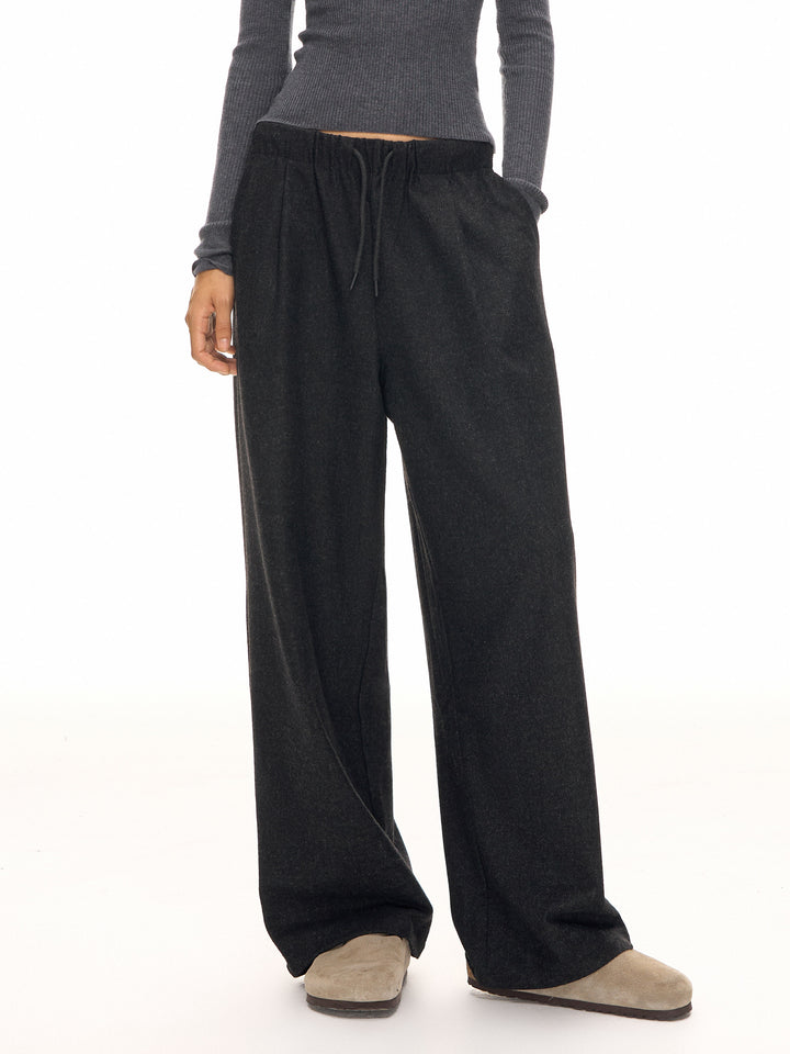 Cozy High Waisted Wide Leg Pants