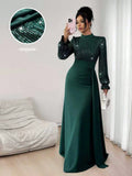 Elegant Sequin Embellished Maxi Dress