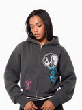 Oversized Graphic Zip Up Hoodie