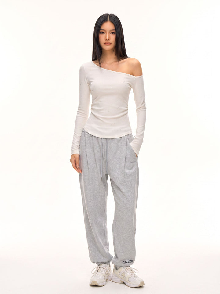 Off Shoulder Slim Fit Tee