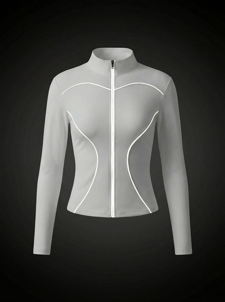 High-Neck Breathable Sporty Jacket