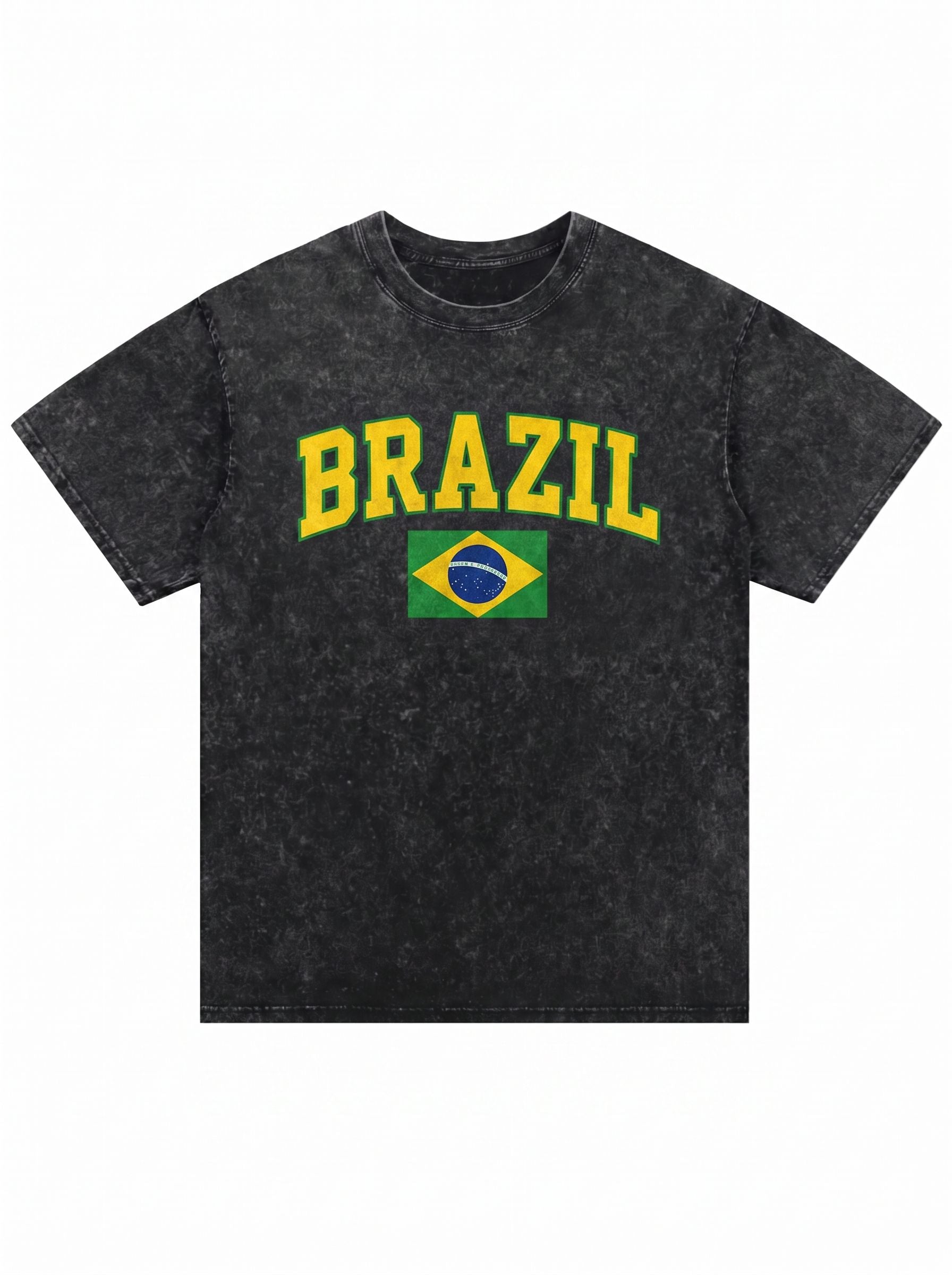 World Cup 2026 Vintage Acid Wash Brazil  T-Shirt