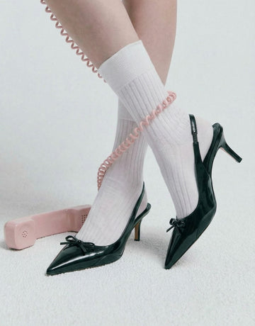 Pointed-Toe Stiletto Heel Elegant Pumps-Multicolor