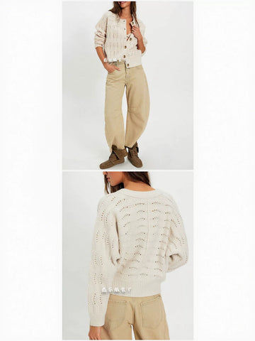 Textured Button Down Knit Cardigan