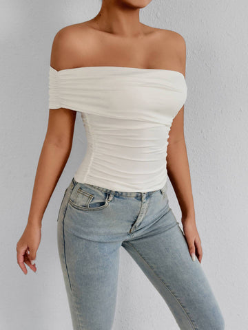 Sexy Off Shoulder Slim Fit T-shirt