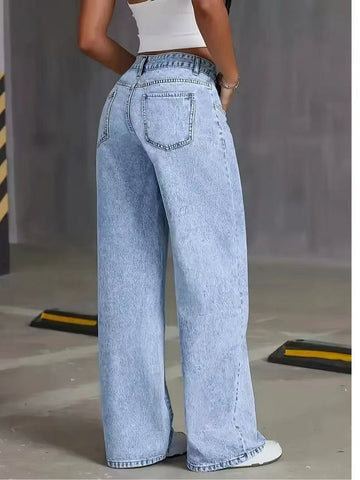 High Waisted Loose Wide Leg Jeans