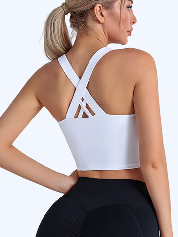 Crisscross Back Seamless Workout Tank Top