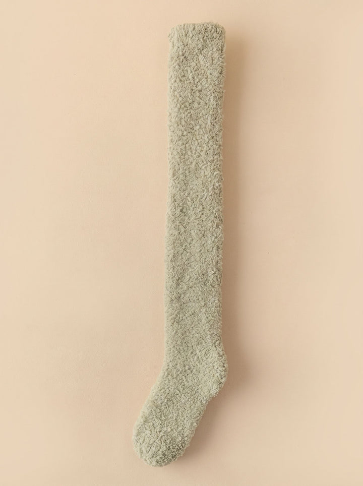 Cozy Fuzzy Over The Knee Socks