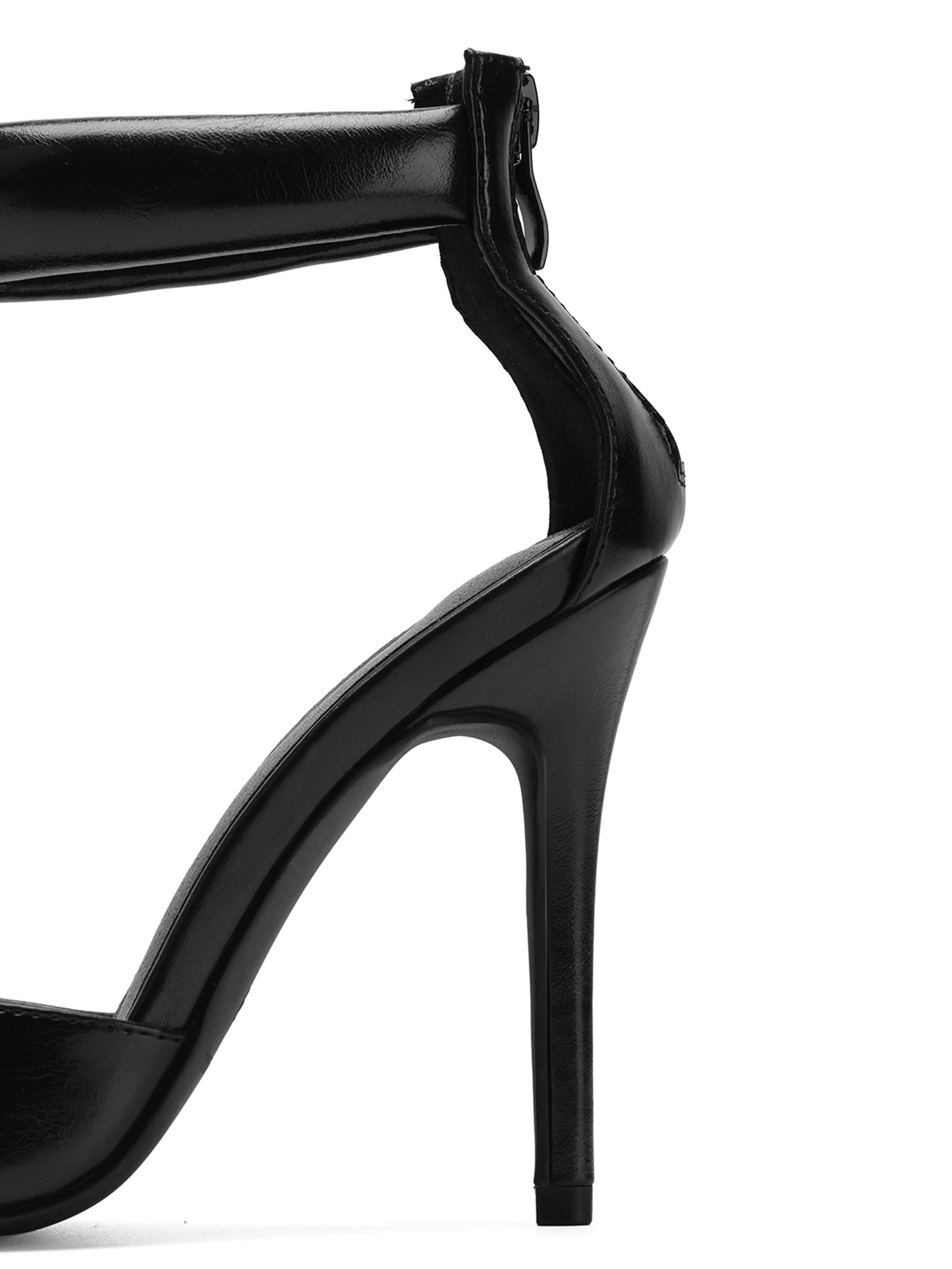 Padded Ankle Strap Pointed Heels