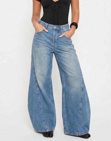 High Waisted Wide Leg Jeans