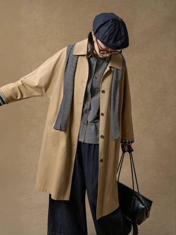 Oversized Classic Tan Trench Coat