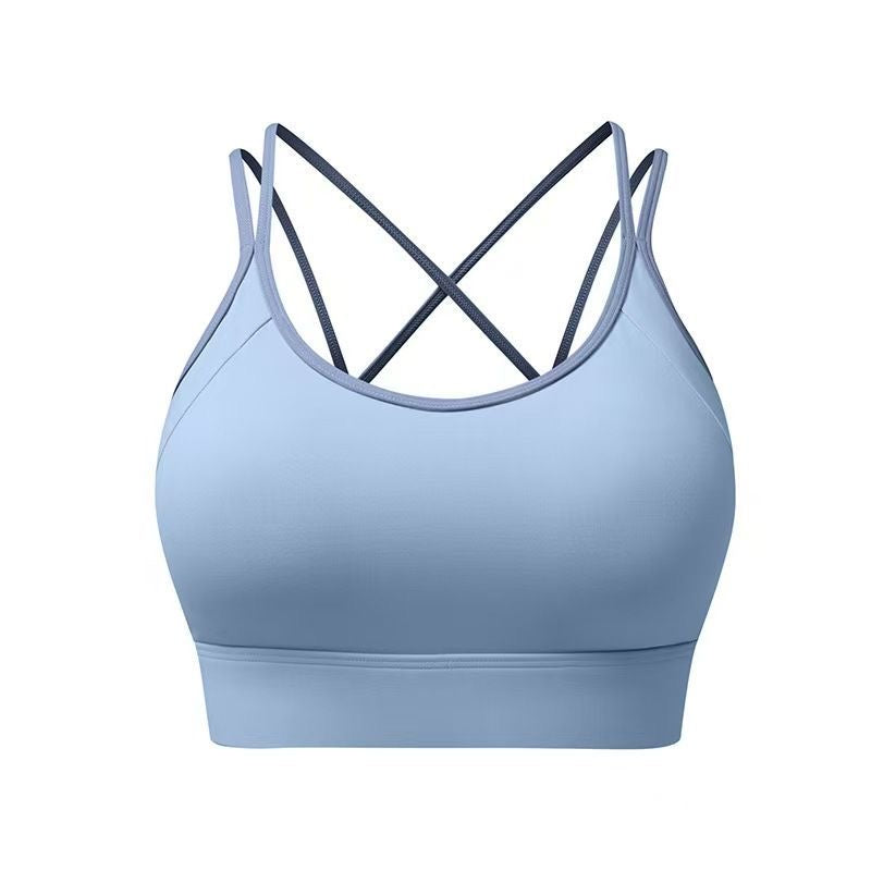 Sexy Crisscross Back Sports Bra