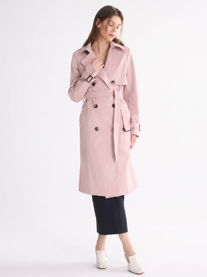 Classic Double Breasted Trench Coat