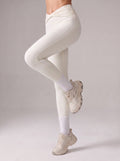 High Waisted Crossover Ruched Leggings