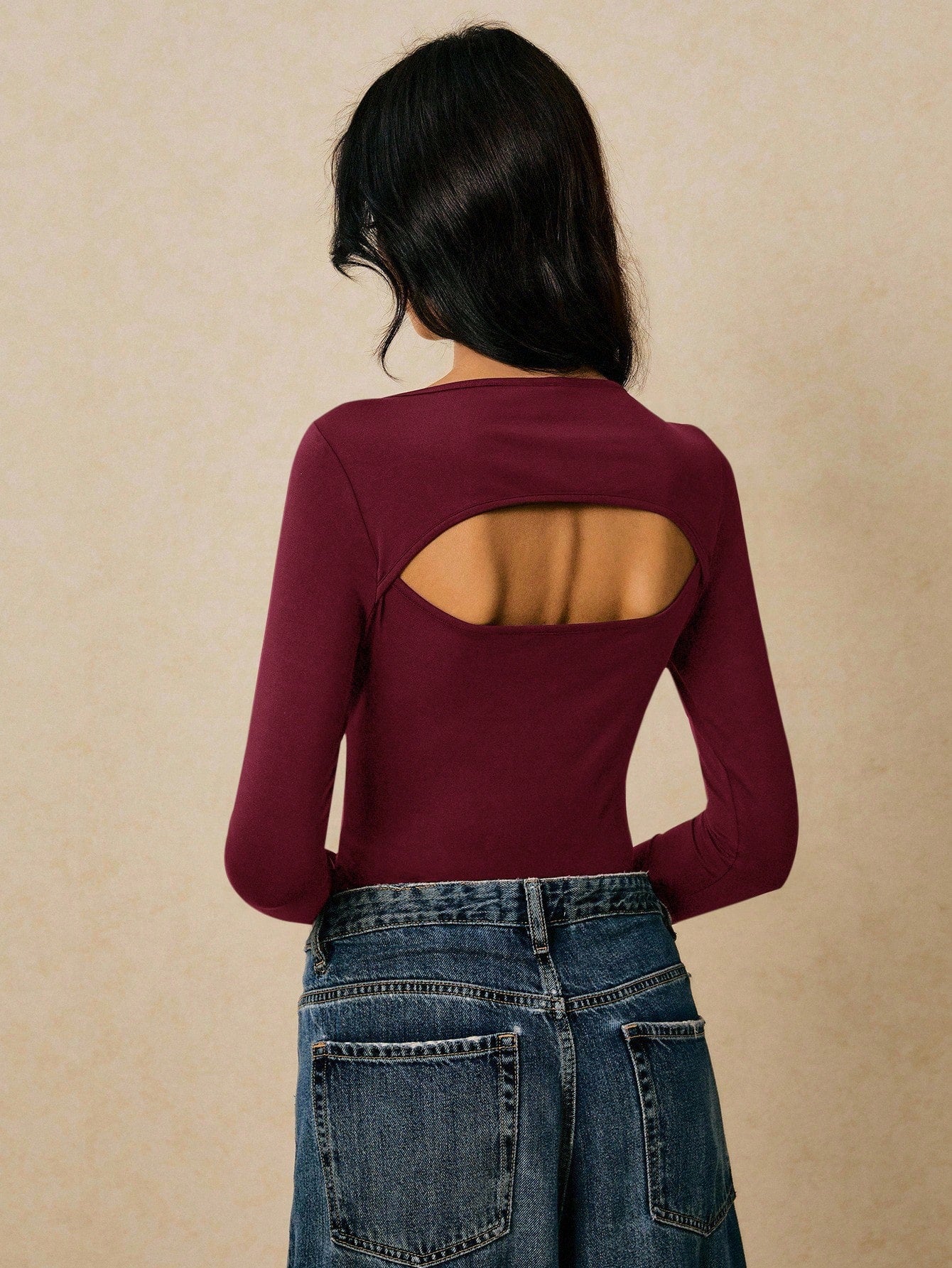 Cut Out Metal Trim Pants Set