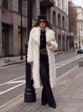 Luxurious Oversized Shaggy Faux Fur Coat