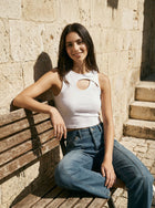 Double Cutout Sleeveless Top