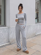 Cozy Ribbed Knit Lounge Pant Set