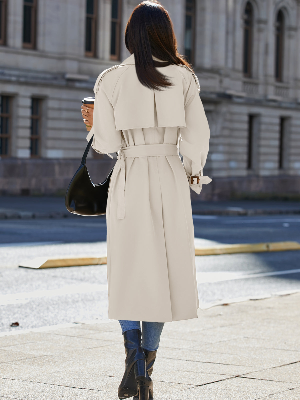 Classic Double Breasted Trench Coat