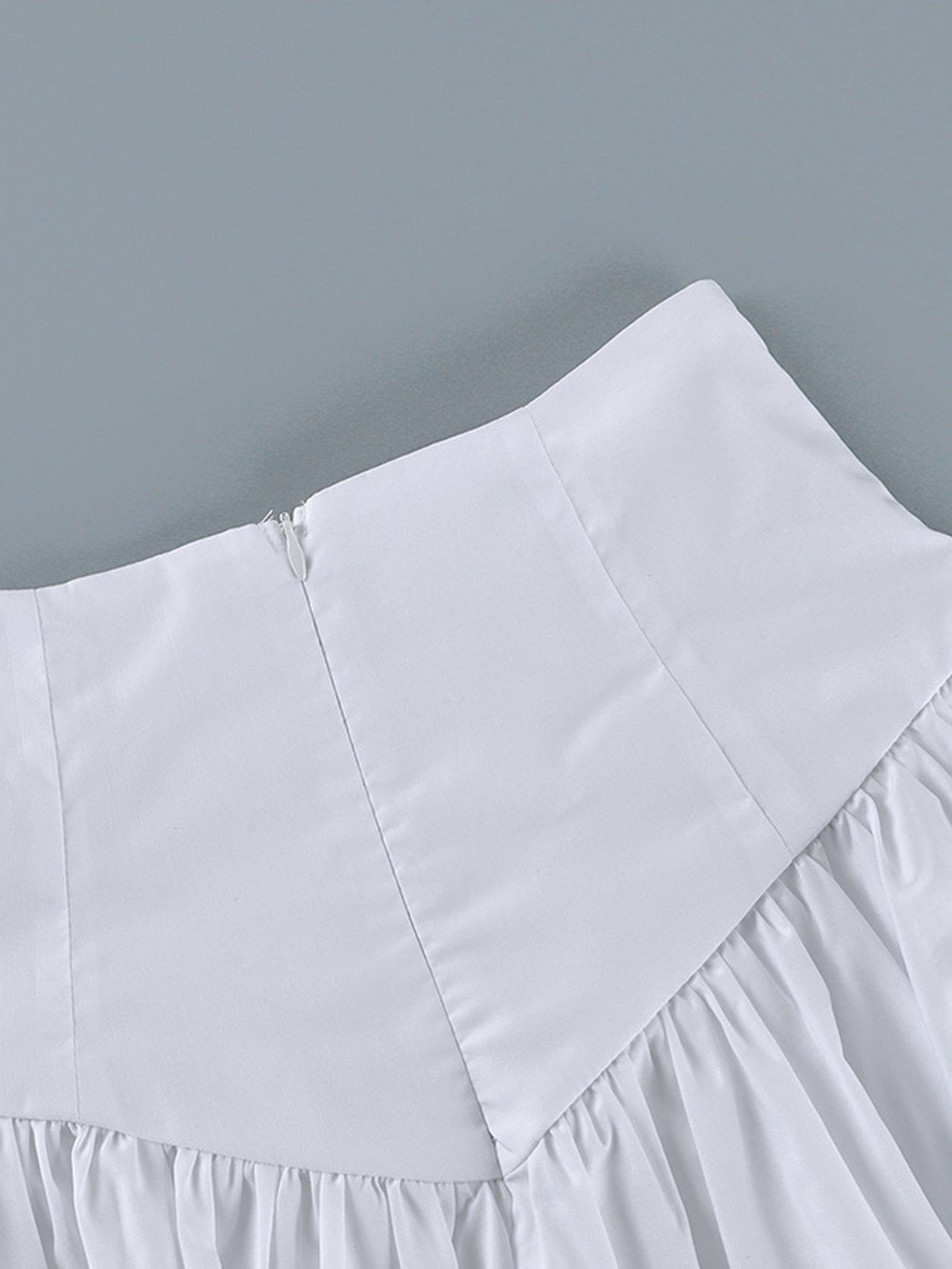 High Waisted Voluminous Bubble Mini Skirt