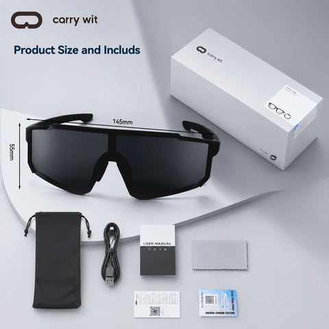 Oversized Wrap Sport Shield Sunglasses