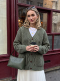 Oversized Chunky Knit Button Cardigan