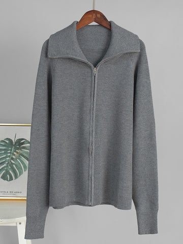 Cozy Ribbed Zip Knit Loungewear Set