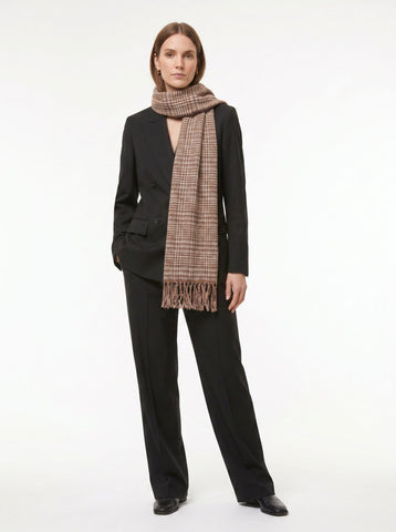Classic Plaid Soft Fringe Scarf