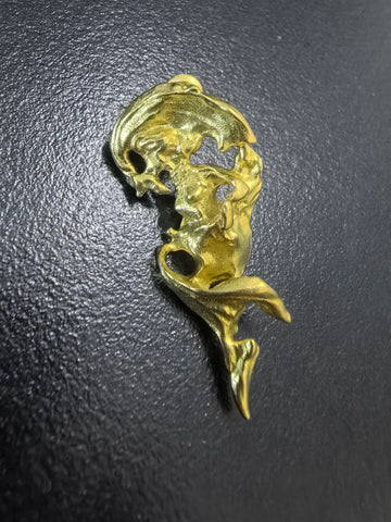 Abstract Sculptural Gold Statement Earrings