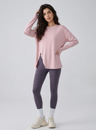 Buttery Soft Slit Hem Yoga Tee