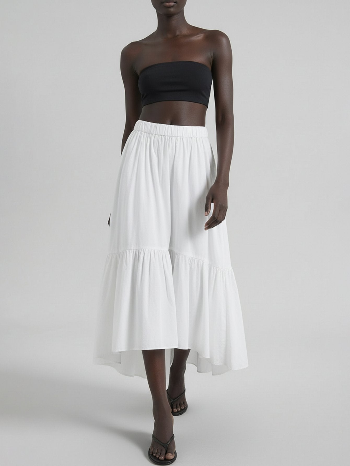 MO&Co.Cotton Blend A-line Skirt