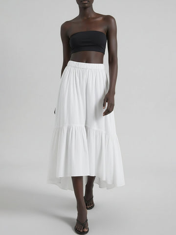 MO&Co.Cotton Blend A-line Skirt