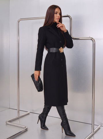 Elegant Slim Fit Long Coat