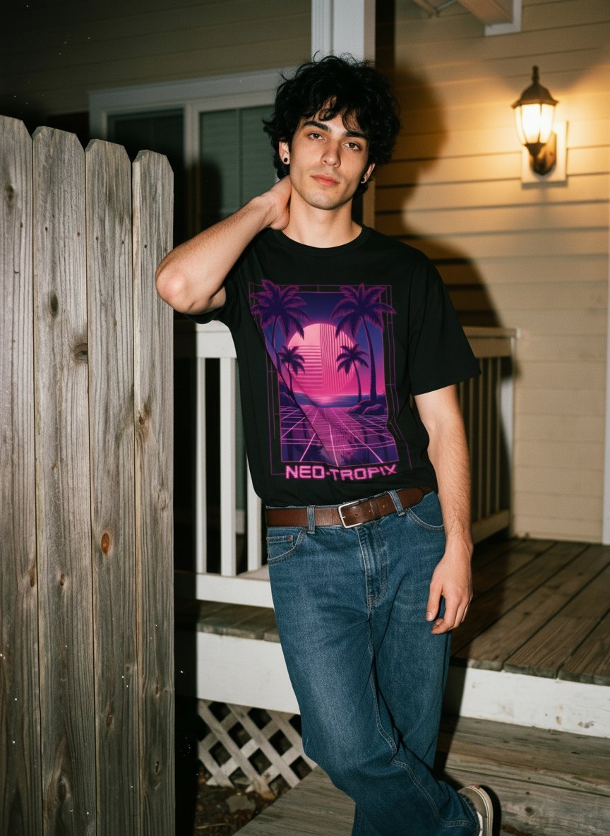 Retro Vaporwave Graphic Mens T-Shirt