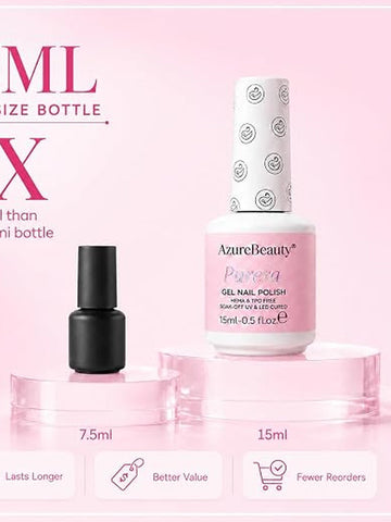 Hema Free Pink Gel Nail Polish