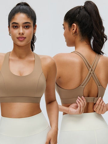 Crisscross Back Adjustable Sports Bra