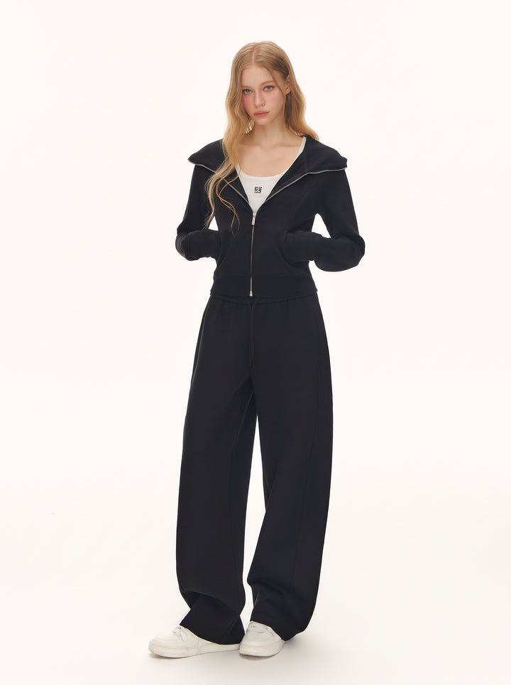 Slim Fit Lightweight Zip Hoodie Jacket