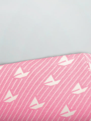 Oversized Pink Boat Print Sweater