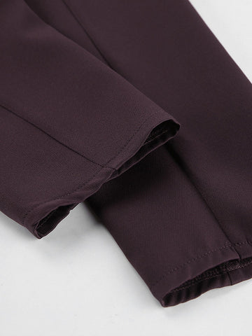 Tailored Peplum Wide Leg Pant Set
