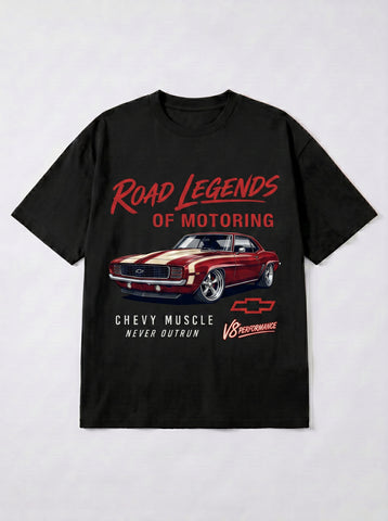 Vintage Chevy Muscle Car Graphic T-Shirt